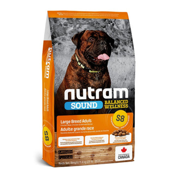 Nutram 加拿大紐頓狗乾糧 - S8 大型犬 - 雞肉燕麥配方 11.4kg
