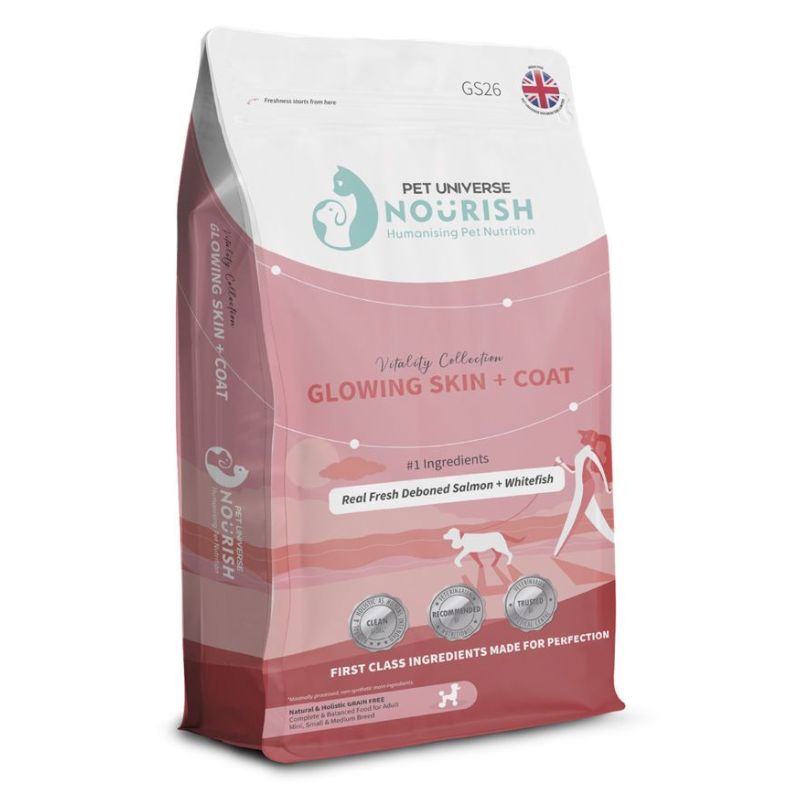 Pet Universe Nourish 皮膚配方/新鮮三文魚+白身魚 狗糧 1.5kg
