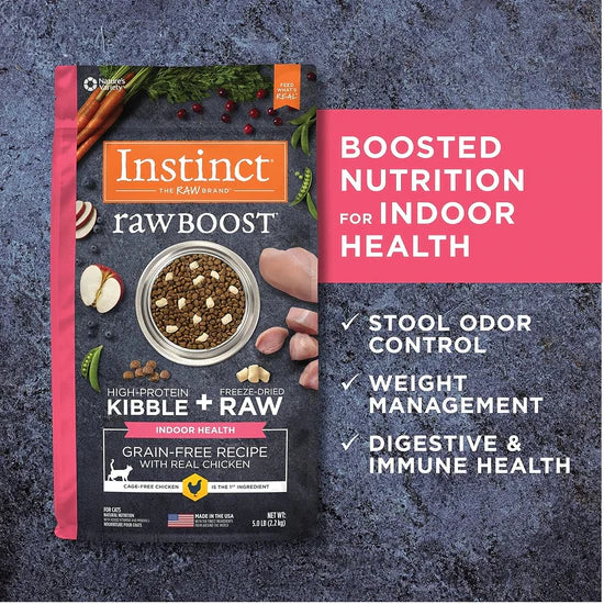 Instinct - 本能 生肉無穀物 室內貓雞肉配方 貓糧 5lbs