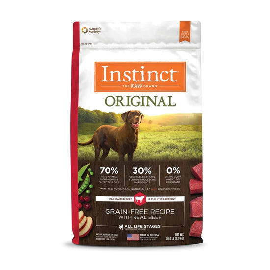 Instinct - 本能 經典無穀物 牛肉配方 狗糧 20lbs