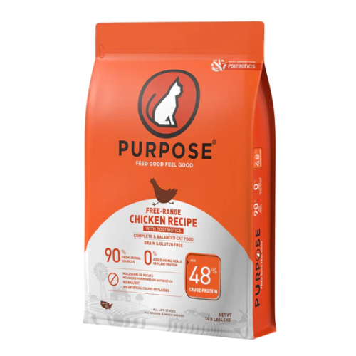 Purpose-普斯 無穀物 雞肉+白魚 全貓(後生元)配方 4.5lb / 10lb