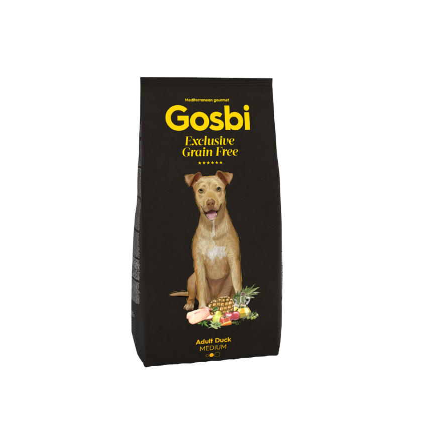 Gosbi Exclusive 無穀低敏糧 中型成犬鴨肉配方 3kg