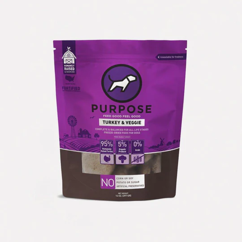 Purpose-普斯 單一蛋白 - 火雞 凍乾生肉主糧 (全犬用) 14oz
