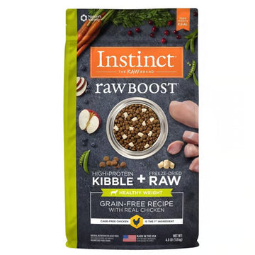 Instinct - 本能 生肉無穀物 （體重控制）鷄肉配方-狗糧 4lbs / 20lbs