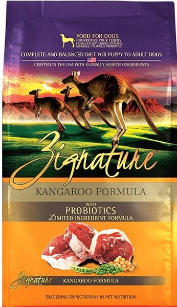 Zignature 美國超越狗乾糧 - 無穀物 - 袋鼠肉配方4lb/12.5lb/25lb