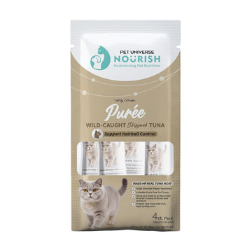 Pet Universe Nourish 活力 野生 吞拿魚 貓條 （化毛球配方） 4x14g