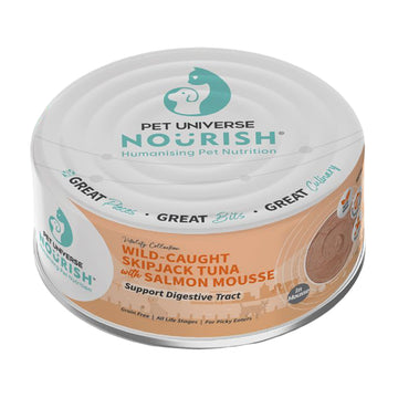 Pet Universe Nourish 雞肉+三文魚 (抗敏配方) 貓罐頭 70g （肉汁系列）
