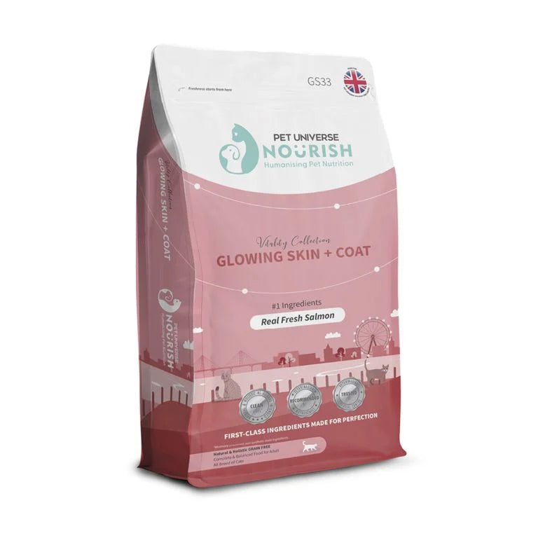 Pet Universe Nourish 皮膚配方貓糧 - 新鮮三文魚 1KG