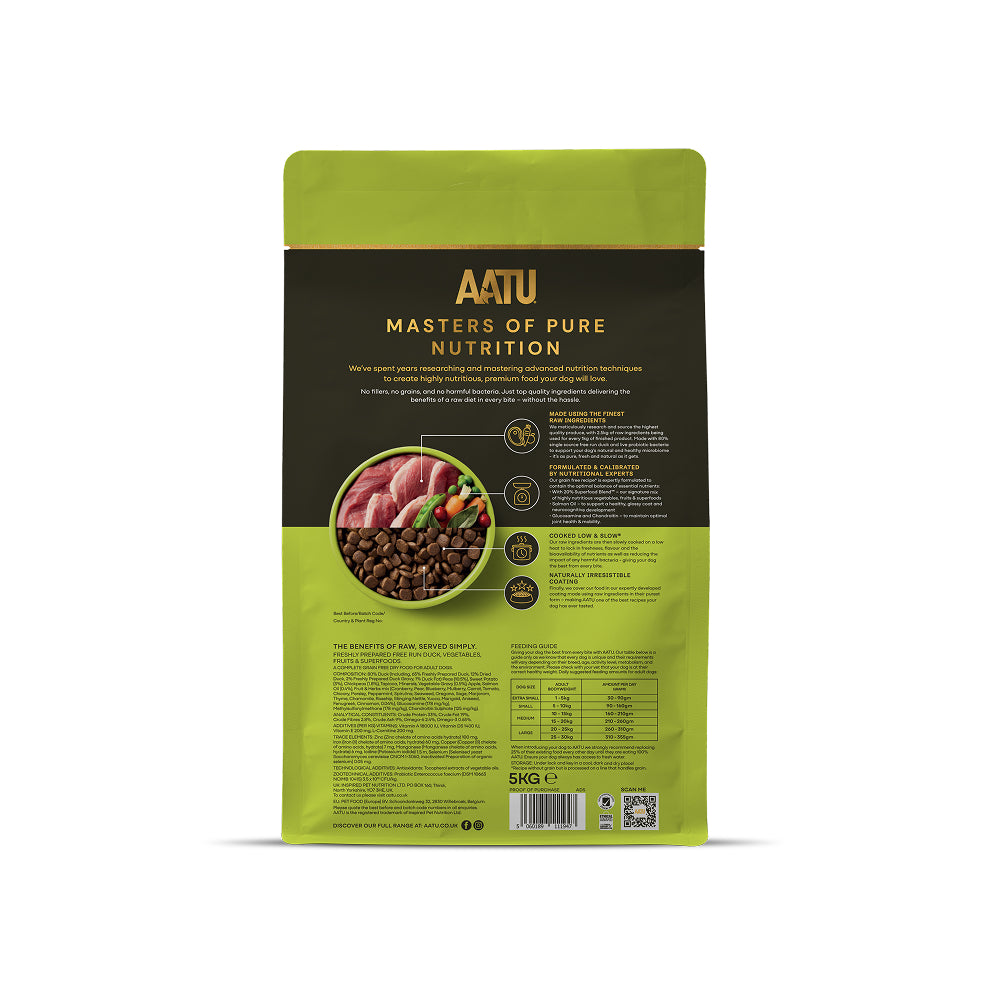 AATU Free-Range Duck Meat Hypoallergenic Natural Dog Food