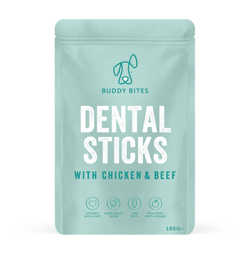 Buddy Bites Dental Sticks with Chicken & Beef 潔齒骨 180g