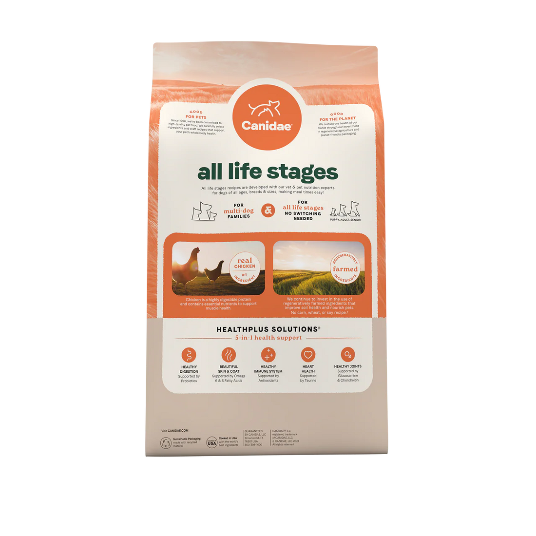 Canidae 美國咖比狗乾糧 - All Life Stages - 原味配方 / Dry Dog Food. Multi-Protein