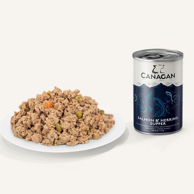 Canagan (原之選) 天然無穀物狗罐頭 - 三文魚及鯡魚配方 400g