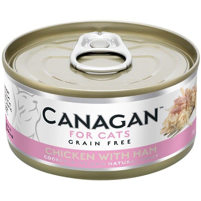 Canagan Natural Grain-Free Cat Food - Chicken and Ham (75g)
