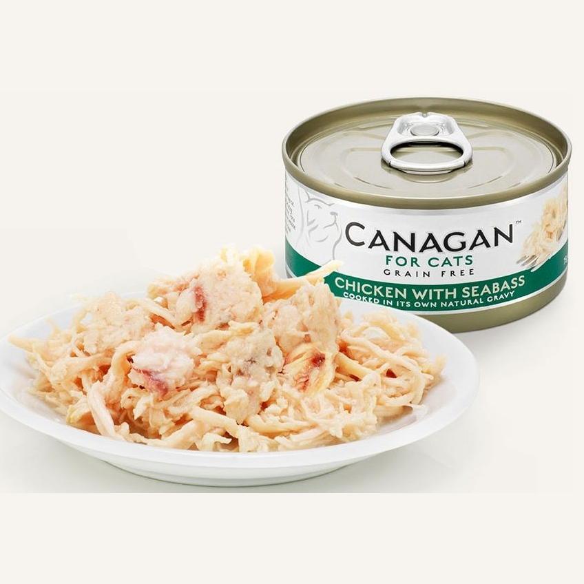 Canagan Natural Grain-Free Cat Food - Chicken with Sea Bass (75g)