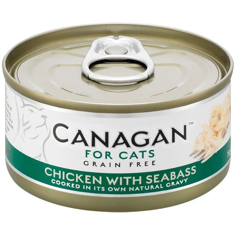 Canagan Natural Grain-Free Cat Food - Chicken with Sea Bass (75g)