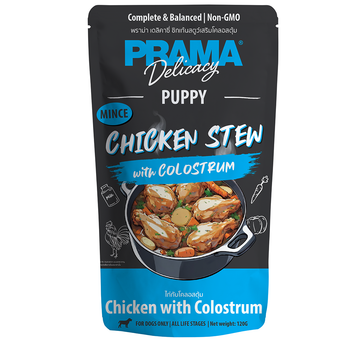 PRAMA 功能性狗主食濕包 牛初乳燉雞肉 - 幼犬配方 120G