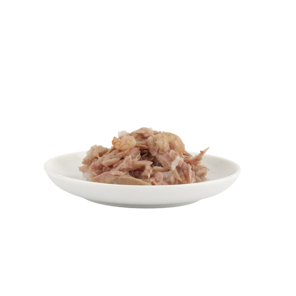 Fish4cats premium tuna fillets with fresh shrimp cat food