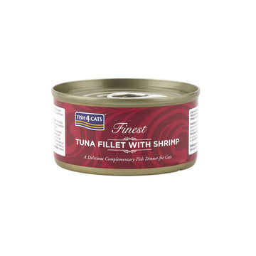 Fish4cats premium tuna fillets with fresh shrimp cat food