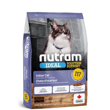 Nutram 加拿大紐頓貓乾糧 - I17 室內控制掉毛配方 2kg / 5.4kg
