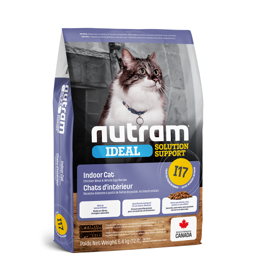 Nutram 加拿大紐頓貓乾糧 - I17 室內控制掉毛配方 2kg / 5.4kg