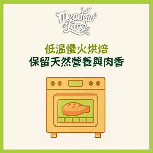 Meadowland 無穀物 烘焙鴨肉+青口塗層配方全貓糧 907g