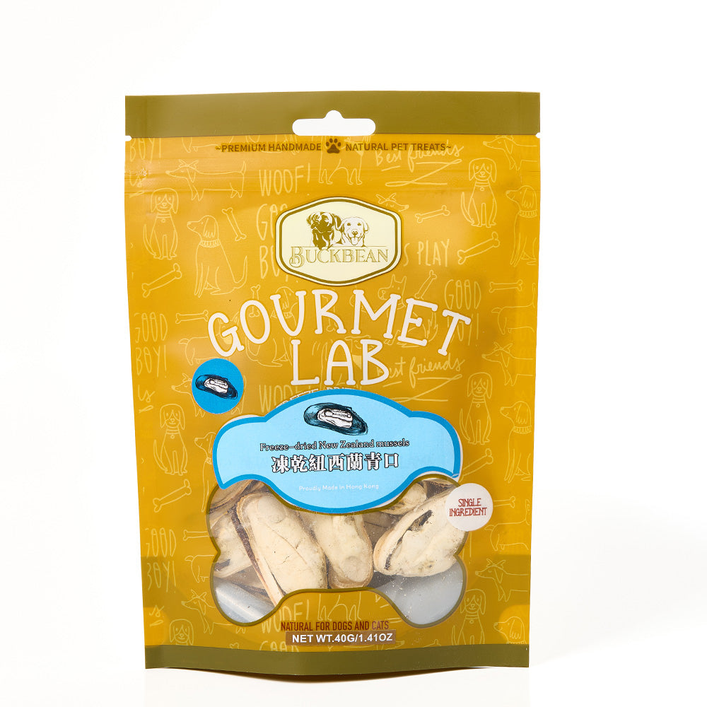 BuckBean 貓狗小食 凍乾紐西蘭青口 40克 #BB005
