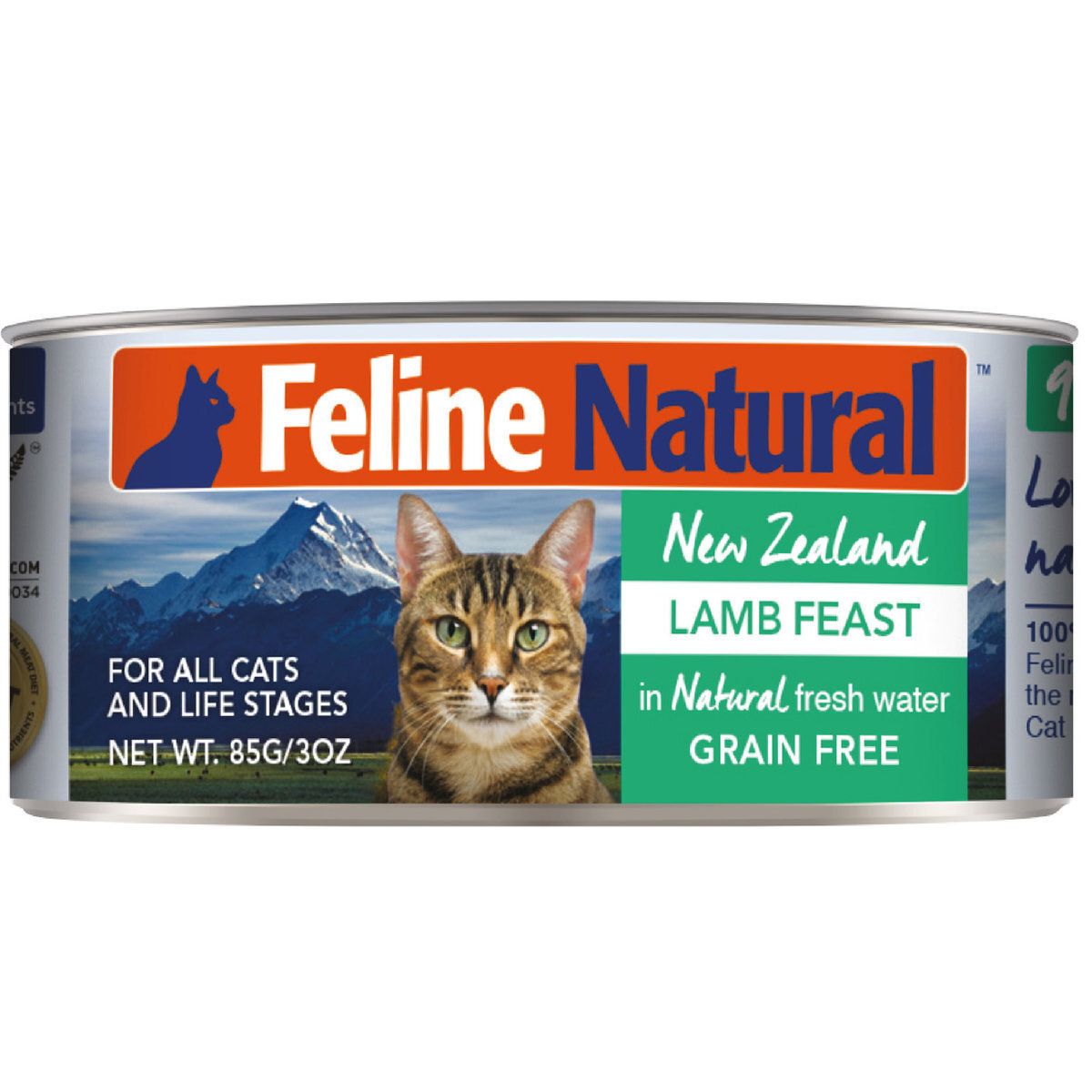 Feline Natural - F9 無穀物羊肉盛宴主食全貓配方貓罐頭85g
