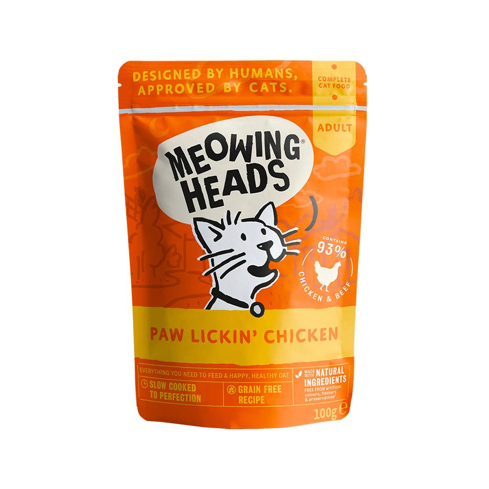 Meowing Heads Paw Lickin Chicken Wet Cat Food