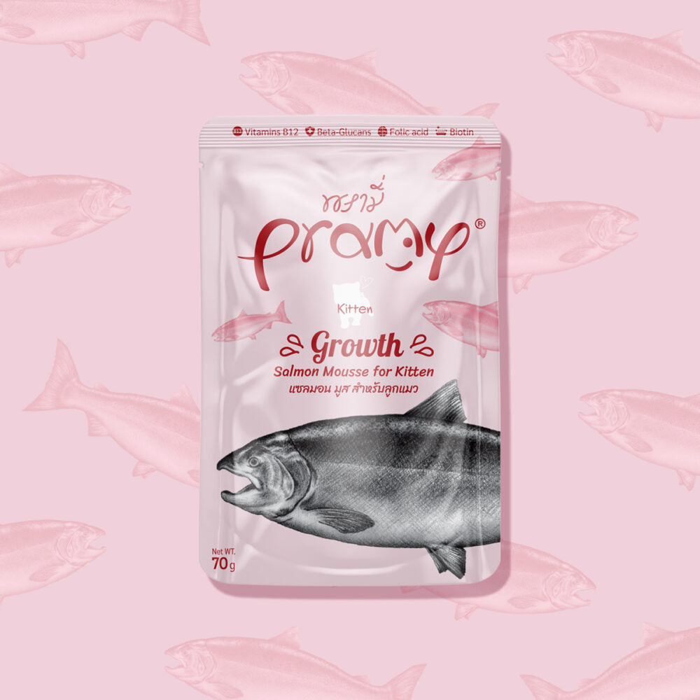 Pramy Functional Cat Wet Pack [Mousse Series] - Salmon [Kitten] 70g
