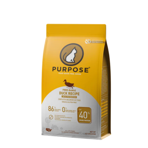 Purpose-普斯 無穀物 鴨肉+白魚 全貓(後生元)配方 4.5lb / 10lb