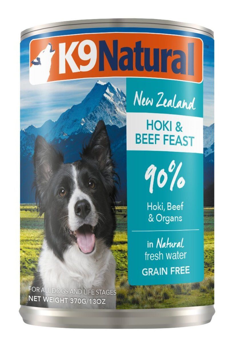 K9 Natural - K9 狗罐頭 - 牛肉 藍尖尾鱈魚盛宴(370g)