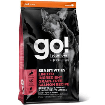 Go! SOLUTIONS Single Protein Dry Dog Food - Hypoallergenic Coat Series - Grain-Free Salmon Formula