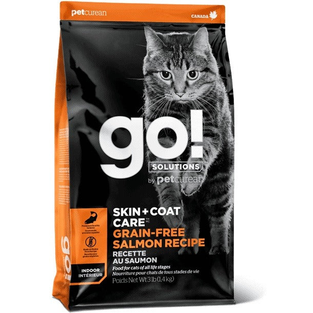 Go! SOLUTiONS Dry Cat Food - Skin Care &amp; Coat Enhancement Series - Grain-Free Salmon Formula