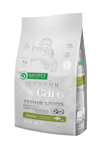 Nature's Protection 去淚痕美毛 低敏白魚 小型幼犬配方 無穀物狗糧 1.5kg / 10kg（Best Before 2027/04）