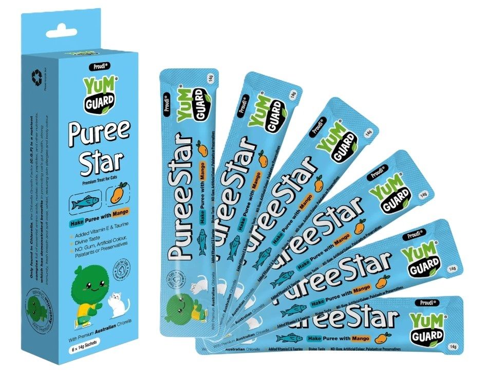 YUM GUARD 營加 鱈魚芒果果泥貓零食 14克x6