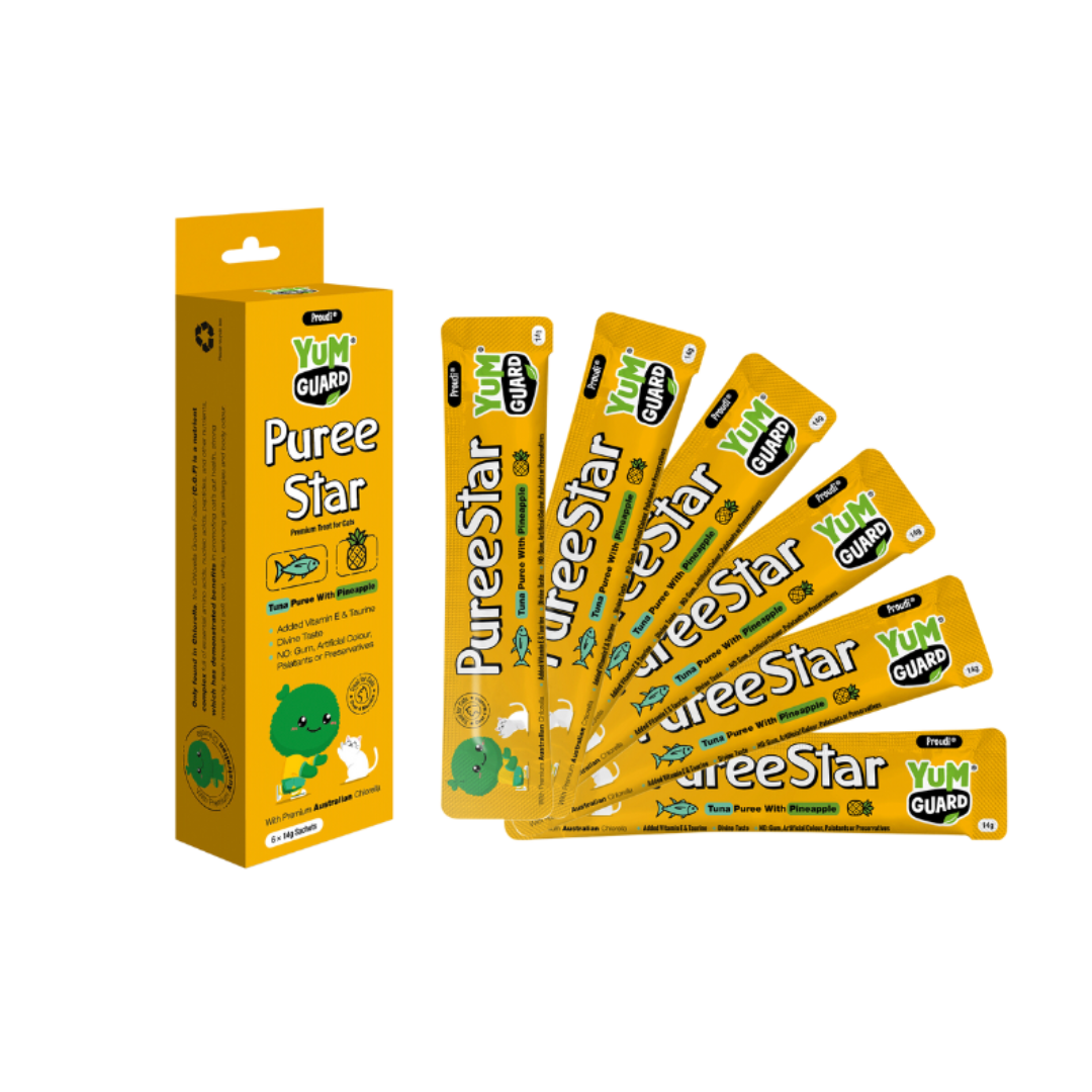 YUM GUARD Tuna Pineapple Puree Cat Treats 14g x 6