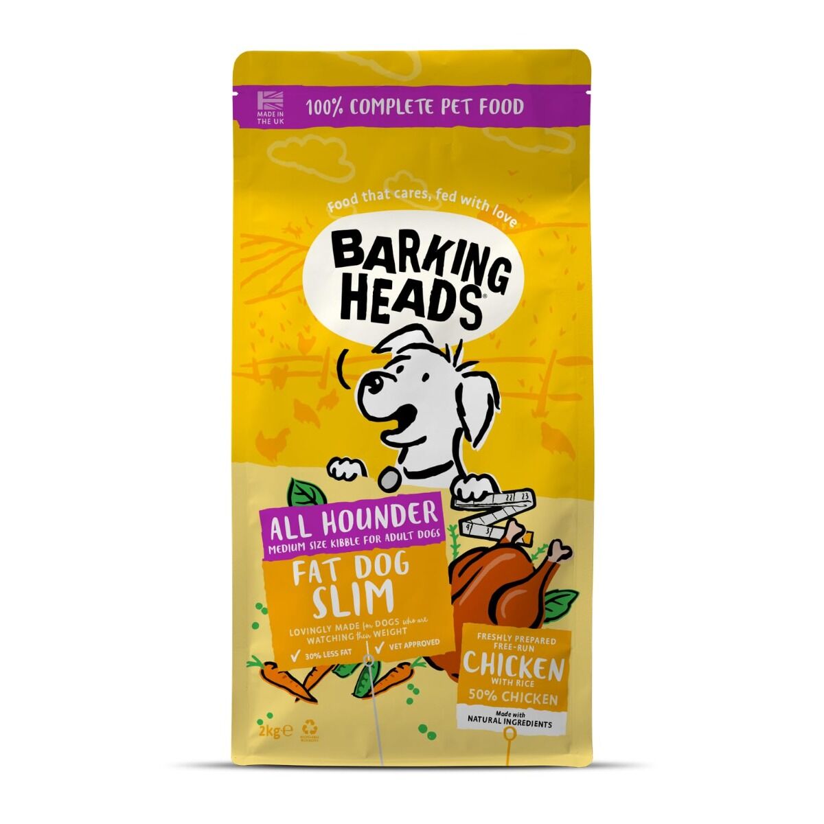 Barking Heads 狗乾糧 - 低卡體控 - 雞肉 2kg/6kg/12kg