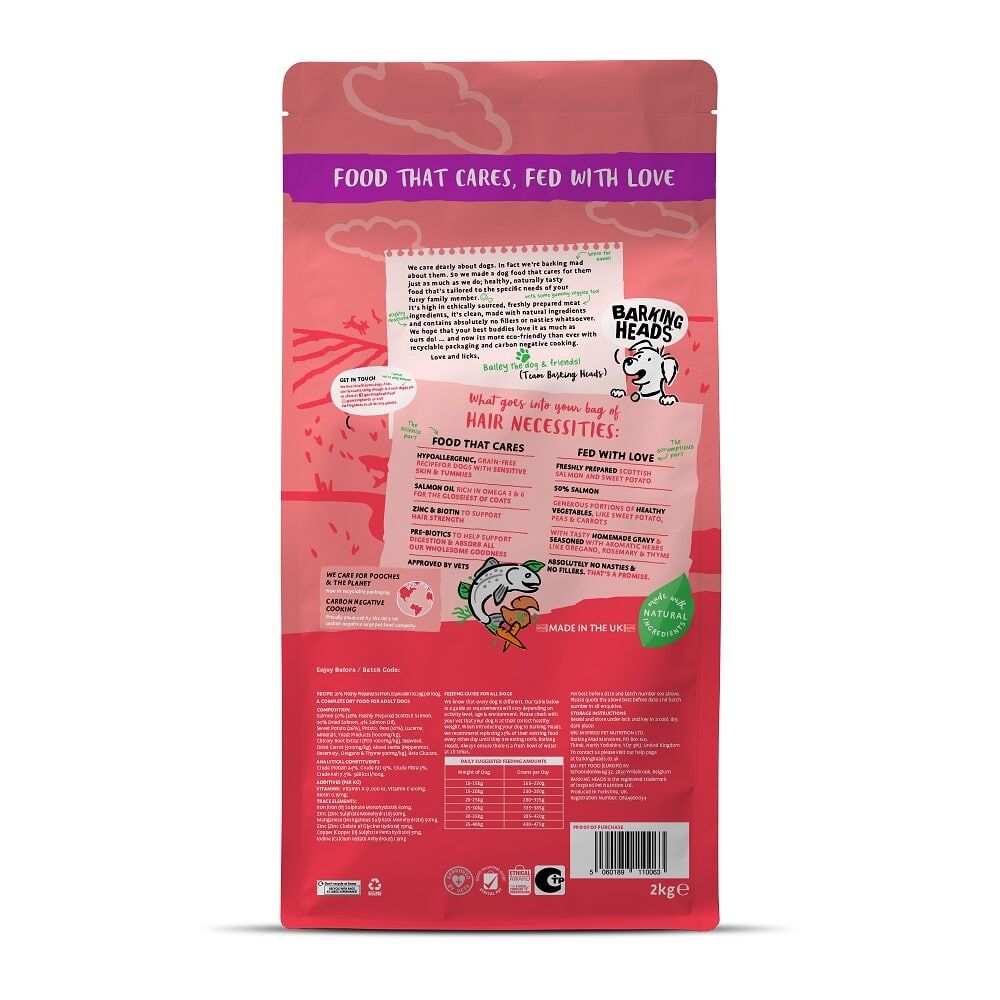 Barking Heads無穀物全天然成犬配方-三文魚2kg/6kg/12kg