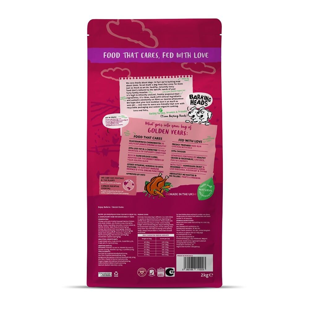 Barking Heads 老犬乾糧 - 老友之選 - 雞肉2kg/6kg/12kg