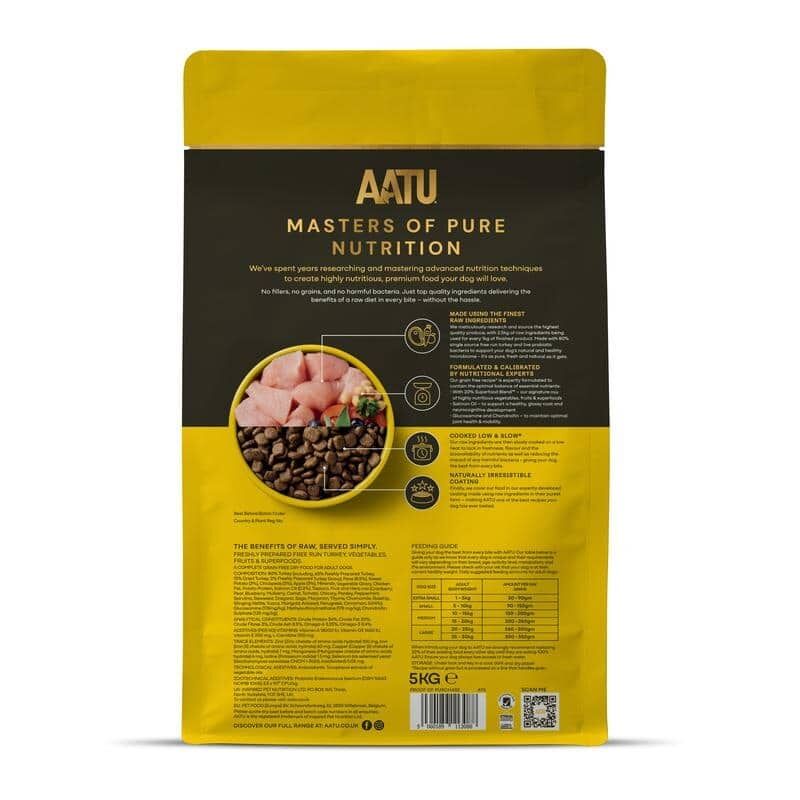 AATU Free-Range Turkey Meat Hypoallergenic Natural Dog Food