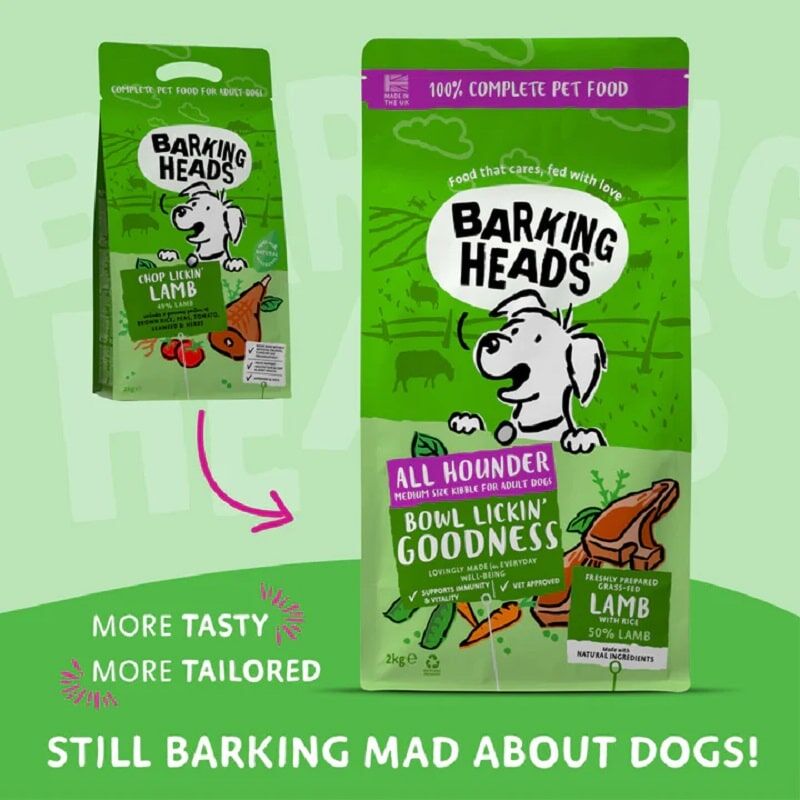 Barking Heads 狗乾糧 - 儀容之選 - 羊肉2kg/6kg/12kg