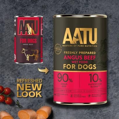 AATU 無穀物狗罐頭 - 安格斯牛肉配方 400g