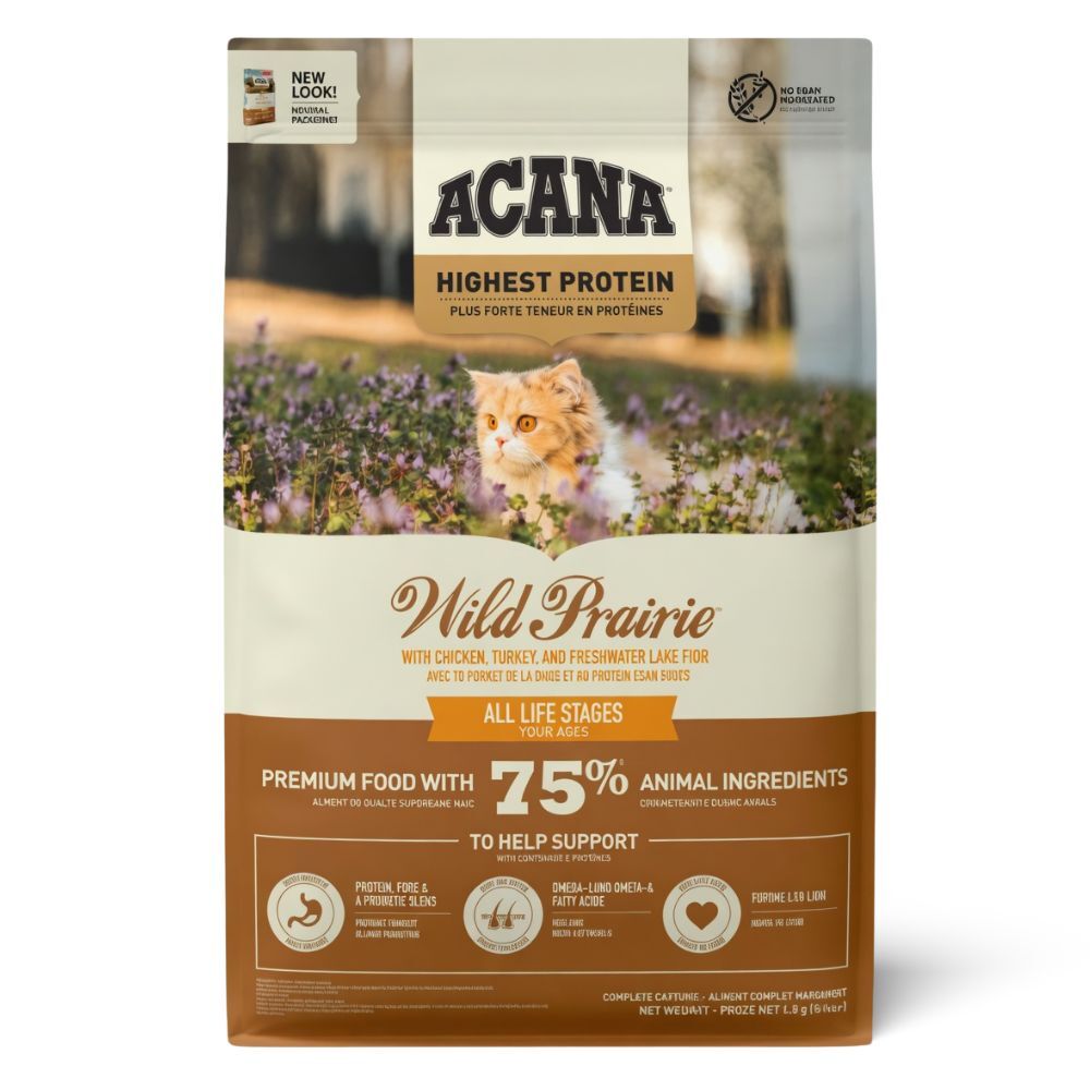 Acana 加拿大愛肯拿貓乾糧 - 區域系列 - 無穀物牧場 (雞肉+ 火雞) 1.8kg / 4.5kg