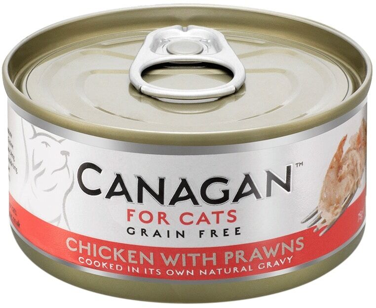 Canagan (原之選) 天然無穀物貓糧罐頭 - 雞肉蝦 75g