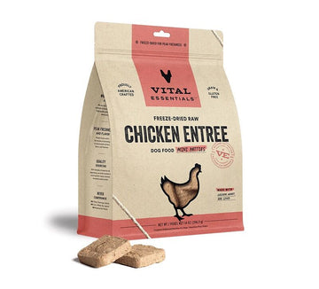 Vital Essentials 凍乾生肉主食 - 鷄肉 ( 迷你 肉餅 ) 狗糧 14oz