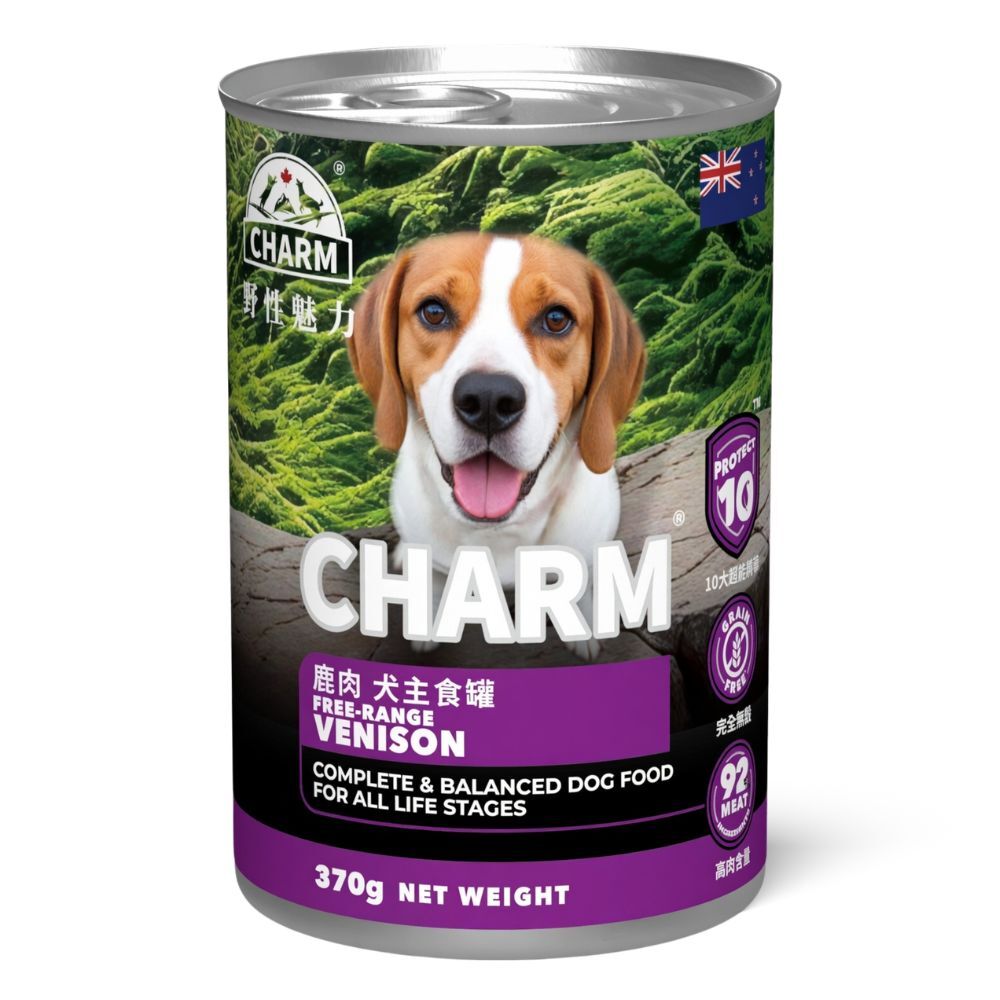 CHARM 狗主食罐頭 - 超能精華 無穀物放牧鹿配方 170g / 370g