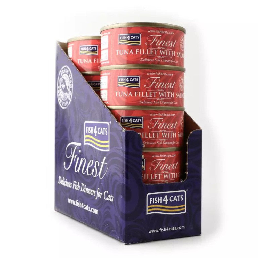 Fish4cats premium tuna fillets with salmon cat food