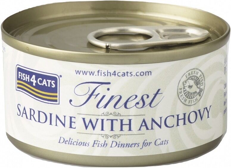 Fish4Cats 貓濕糧 - Finest - 沙甸魚鳳尾魚 70g