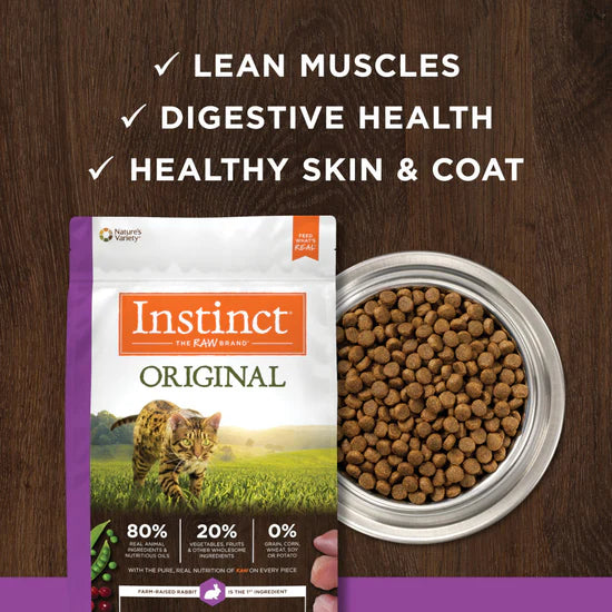 Instinct - ALS Original 經典無穀系列 - 兔肉配方 貓乾糧 4.5lbs / 10lbs