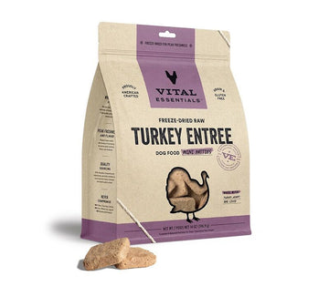 Vital Essentials 凍乾生肉主食 - 火鷄肉 ( 迷你 肉餅 ) 狗糧 14oz